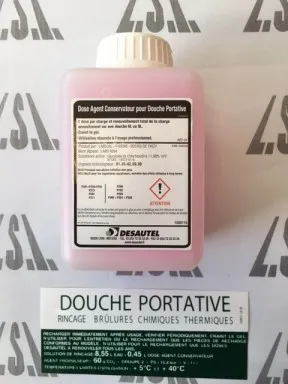 dose agent conservateur pour douche de sécurité DESAUTEL Lir