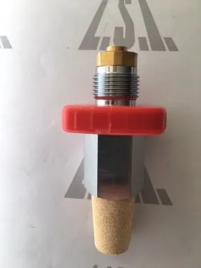 Silencieux pour vidange de bouteilles d’air respirable
