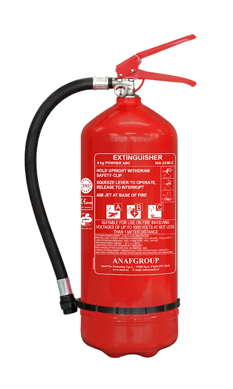 Extincteur poudre ABC 6KG pression permanente (NF)